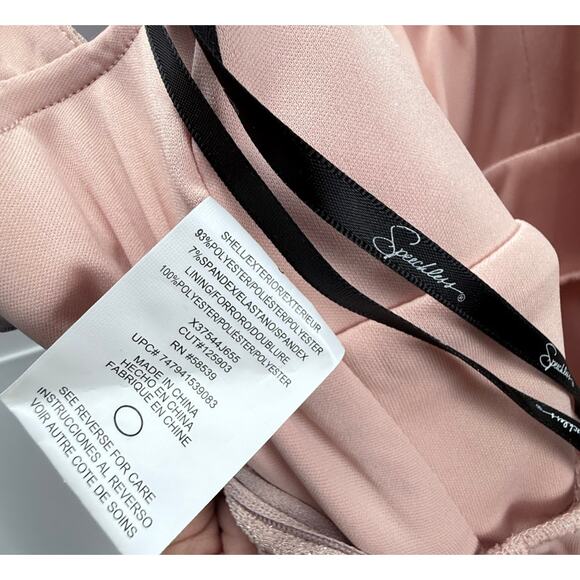 Speechless Women's V-Neck Sleeveless Shimmer Gown‎ Size 5  Dress - Blush Pink - - Picture 8 of 11